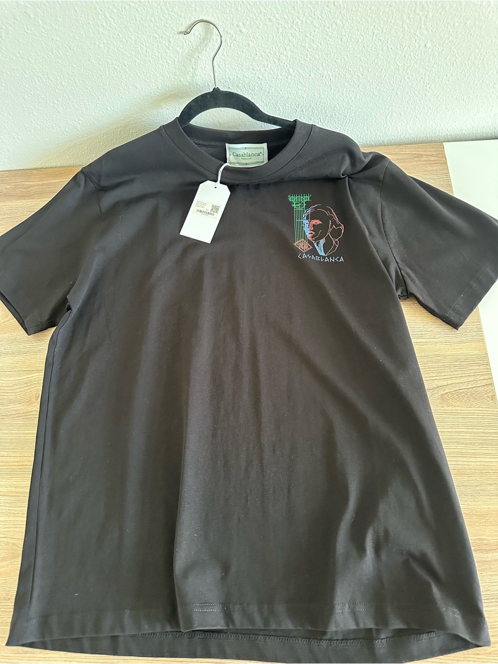 Casablanca Black Short-Sleeve Graphic Crew Tee